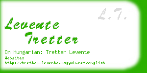 levente tretter business card